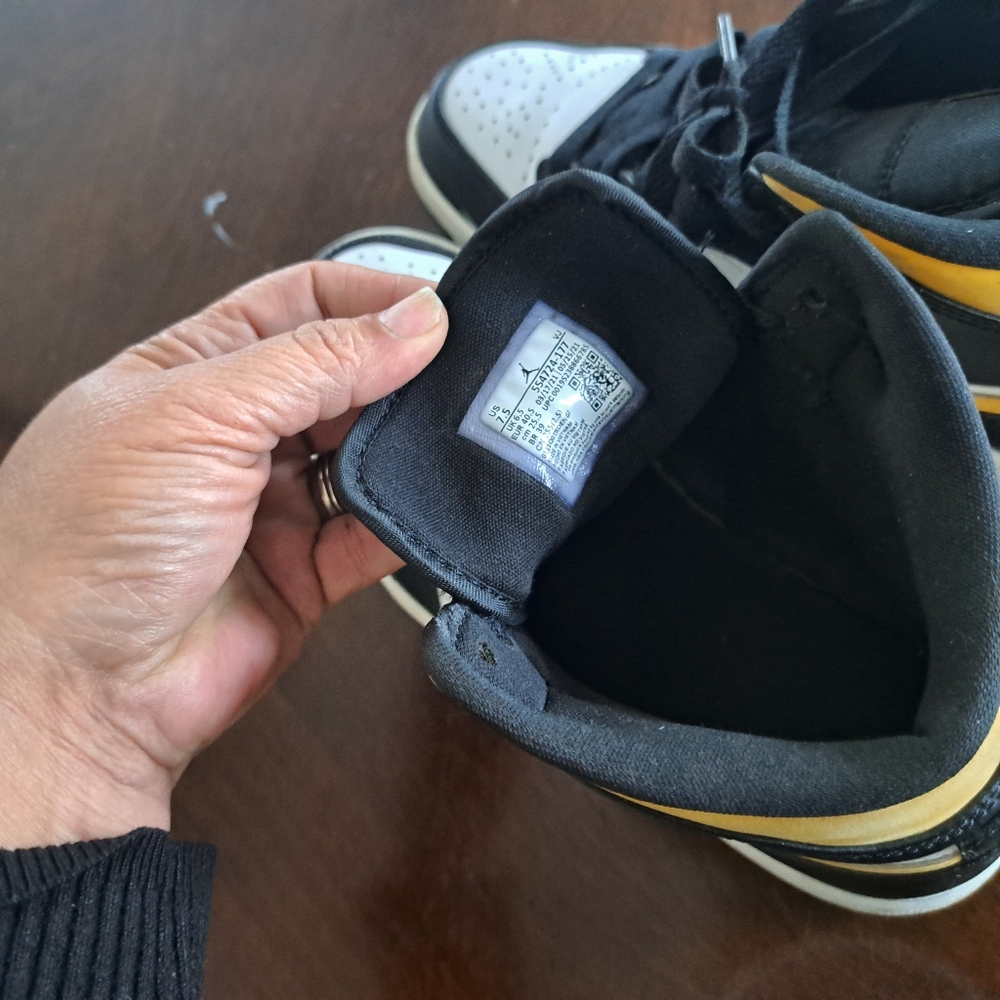 Man Black and White Sneakers